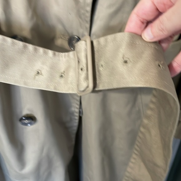 Vintage Christopher Hayes Men’s Tan Trench Coat Size 40R - Picture 8 of 16